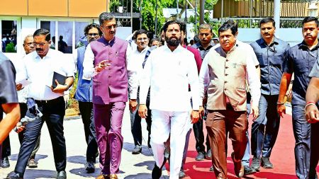 Mumbai airport, Eknath Shinde, Mumbai airport funnel zone, Mumbai airport funnel zone redevelopment of buildings, Mumbai news, Maharashtra news, Indian express, current affairs