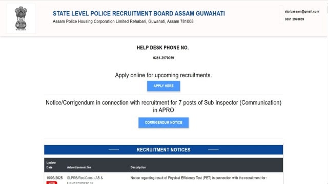 Assam Police Constable Result 2025