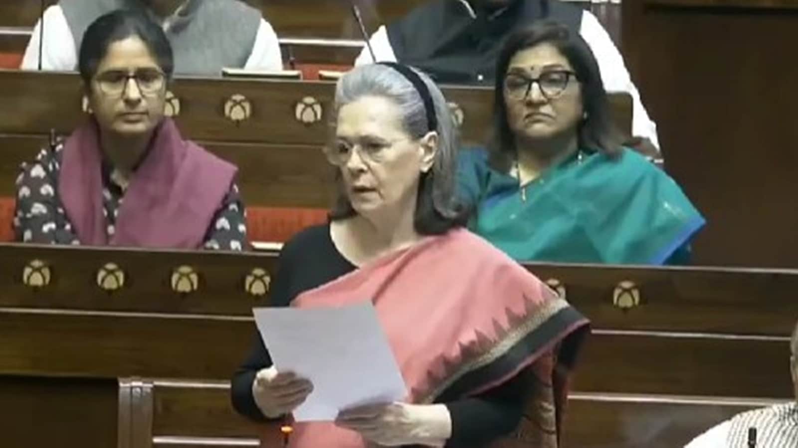 ‘Severely underfunded, violating law’: In Rajya Sabha, Sonia Gandhi questions Centre over maternity benefits scheme | India News
