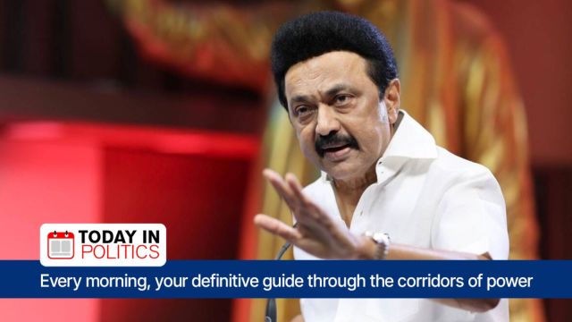 Tamil Nadu Chief Minister MK Stalin announces a national protest over pending MGNREGA wages, BJP