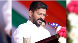 telangana cm revanth reddy during an address, journalists arrested in telangana, telangana, hyderabad, indian express