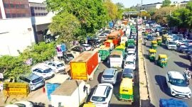 delhi traffic snarls, Tis Hazari Court, Tis Hazari Court traffic snarls, delhi traffic, delhi news, India news, Indian express, current affairs