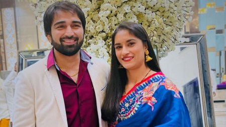 Indian wrestler Vinesh Phogat and husband Somvir Rathee are expecting their first baby. Here’s a look at their relationship timeline, from their wrestling careers to their marriage and pregnancy news