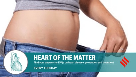 Although there is no causal relationship, sudden weight changes do have an association with impaired heart functioning.