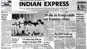 Iraq Attacks Iran, Gujarat Bans Strikes, Border Tensions, RAJIV Gandhi, Forty Years Ago, editorial, Indian express, opinion news, current affairs