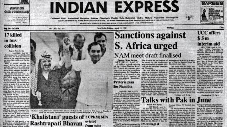 Khalistani Guests, Anti-reservation Stir, Deedar Singh Bains, Madhavsinh Solanki, UNSC, Forty Years Ago, editorial, Indian express, opinion news, current affairs