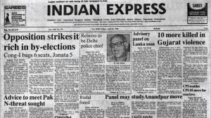 Forty Years Ago, Bypoll Results, Lok Sabha elections, Firings In Bhopal, 10 Dead In Gujarat, Nucear Weapons, P V Narasimha Rao, editorial, Indian express, opinion news, current affairs