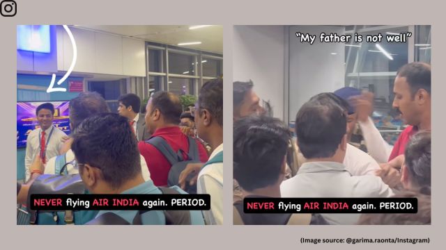 Throughout the night, passengers claimed they were left in the dark, with little to no communication from the airline about the reason for the delay (Image source: @garima.raonta/Instagram)