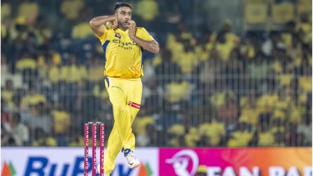 R. Ashwn in action for Chennai Super Kings. (Sportzpics for IPL)