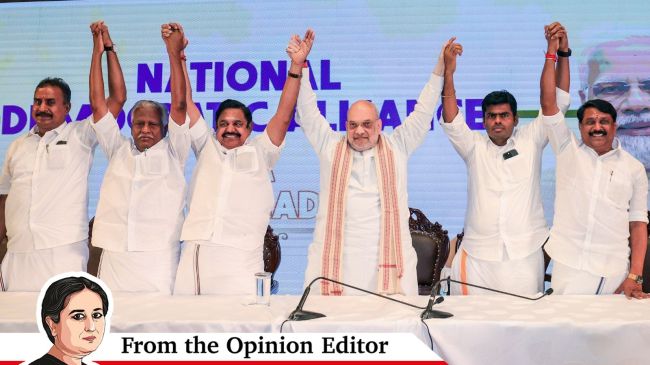 BJP AIADMK alliance Tamil Nadu, coalition politics