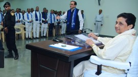 Mayawati, Mayawati BSP, BSP reorganization, Mayawati leadership, Raja Ram appointment, BSP national coordinator, BSP Dalit politics, BSP Akash Anand expulsion, Akash Anand back in BSP, BSP party revival strategy, Indian express, current affairs