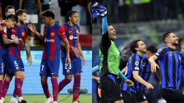 Barcelona and Inter Milan in the UCL