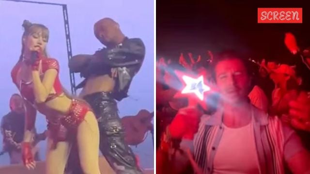 Patrick Schwarzenegger attends Lisa’s Coachella set