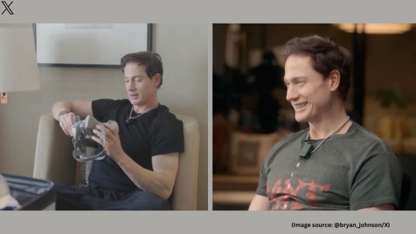 "I was shocked by how normalized Indians are to poor air quality," Bryan Johnson wrote on X (Image source: @bryan_johnson/X)