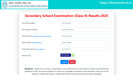CBSE Class 10 Result 2025 at cbseresults.nic.in (Representational/Photoshopped image)