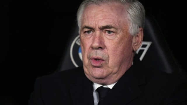 مدرب ريال مدريد كارلو أنشيلوتي. (AP)