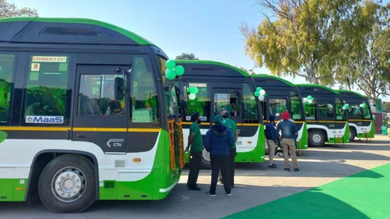 100 e-buses on 8 routes, Mohali, Chandigarh