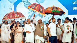 Congress-lead AICC, Congress, Congress meet, Mallikarjun Kharge, INDIA bloc, Congress resolution, AICC resolution, Judicial independence, Rahul Gandhi, Modi government, Indian express news, current affairs