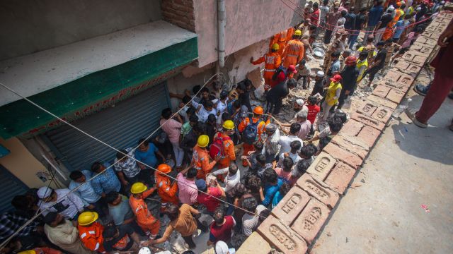 Delhi building collapse