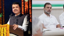 Speaking to media persons in Mumbai, CM Devendra Fadnavis said, “Let us see and hope he (Rahul Gandhi) wakes up and shows respect to Supreme Court observations." (File Photo; Express Photo/Tashi Tobgyal)