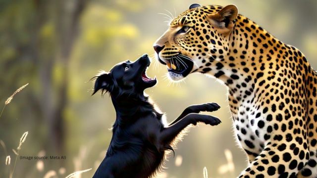 The internet dubbed the video as another classic “cat and dog” moment