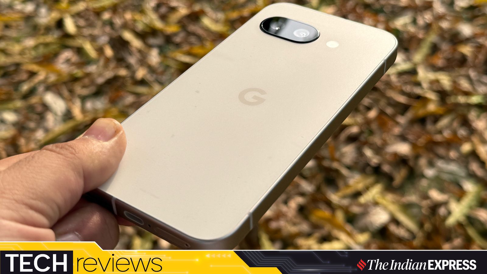 The new Google Pixel 9a features a sleek redesign and packs flagship-level AI smarts, all in a compact, affordable package. (Image: Anuj Bhatia/The Indian Express)