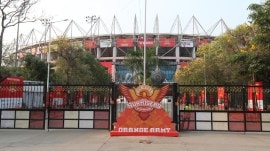 Sunrisers Hyderabad's home ground Rajiv Gandhi Stadium in Hyderabad. (Sportzpics for IPL)