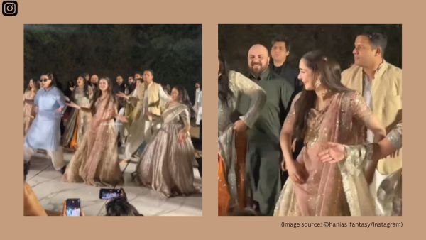 The video is from the pre-wedding rituals of one of Hania Aamir's friends, Maria Unera