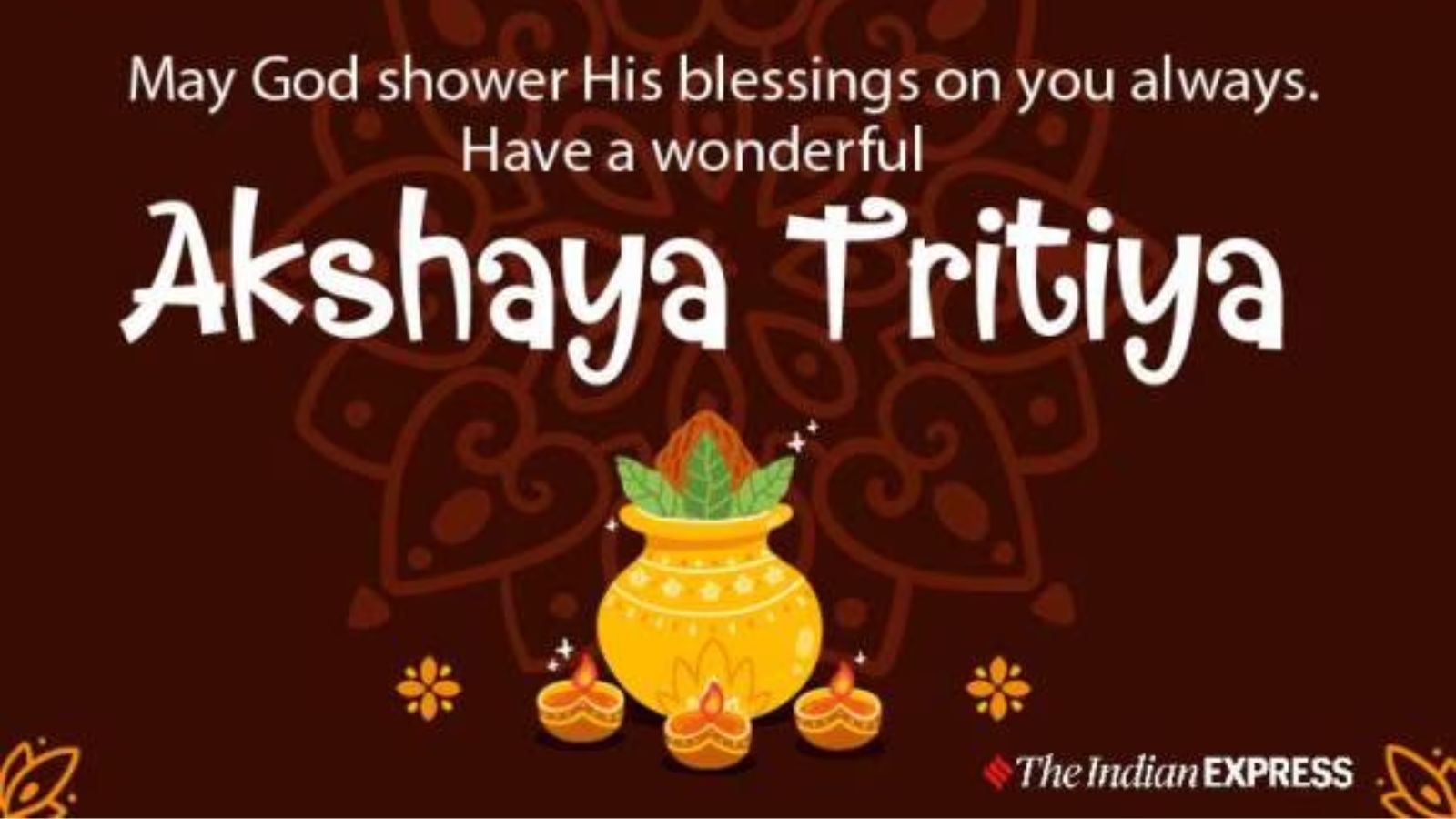May the divine grace of Akshaya Tritiya fill your home with happiness and open new doors of success. Happy Akshaya Tritiya!