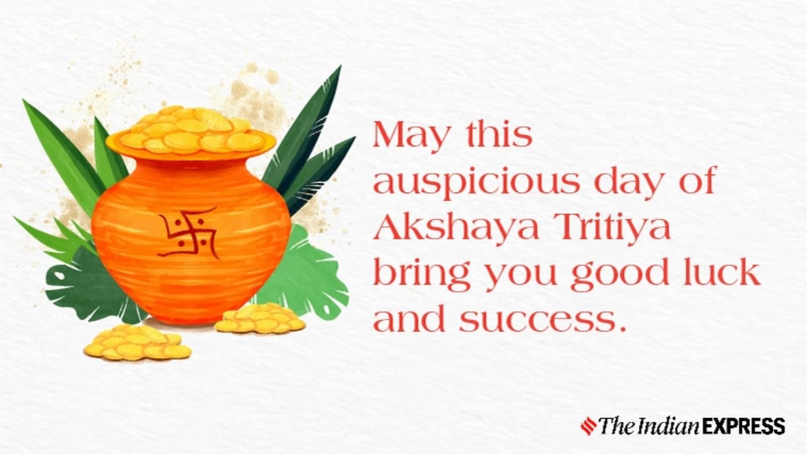 On this sacred occasion of Akshaya Tritiya 2025, may Goddess Lakshmi bless you with everlasting fortune and well-being.