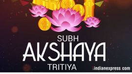 Indian Express sends warm wishes to all its readers on the auspicious day of Akshaya Tritiya 2025.