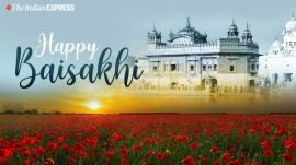 Happy Baisakhi 2025 Wishes Images: Indian Express has created special wishes to share with friends and family.