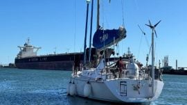 In a statement, a spokesperson of the Indian Navy said the INSV Tarini was ceremonially flagged off from the Royal Cape Yacht Club on April 15 at 10.30 am local time (2 pm IST).