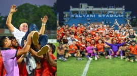 Inter Kashi came into existence in 2023 and could earn a promotion to the Indian Super League. (PHOTOS via Inter Kashi X)