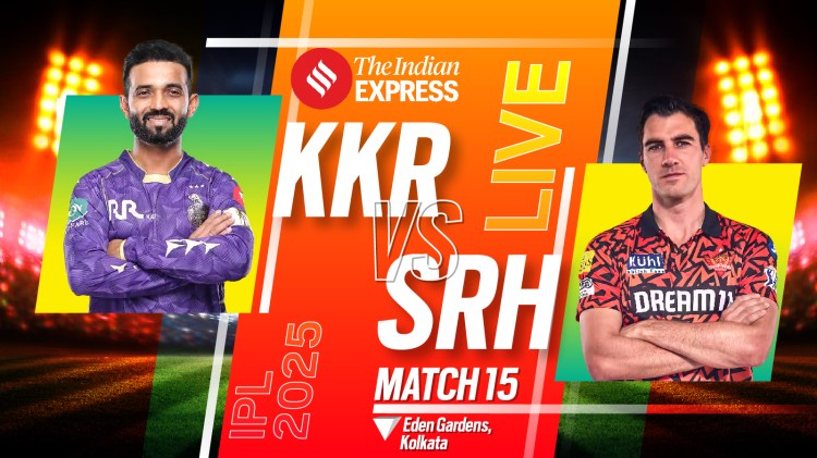 IPL 2025, KKR vs SRH Live Cricket Score: Follow Kolkata Knight Riders vs Sunrisers Hyderabad match today.