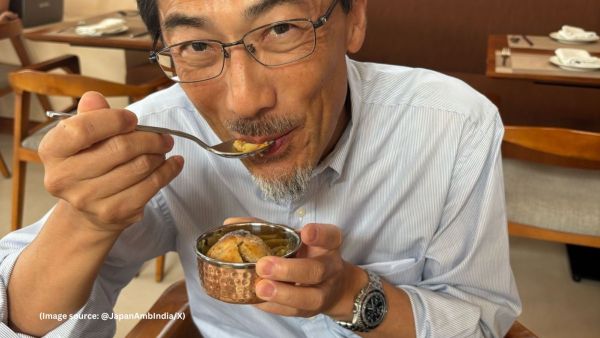 Along with enjoying the local cuisine, Ambassador Keiichi Ono shared about the official meetings (Image source: @JapanAmbIndia/X)
