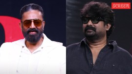 Joju George and Kamal Haasan from Thug Life event