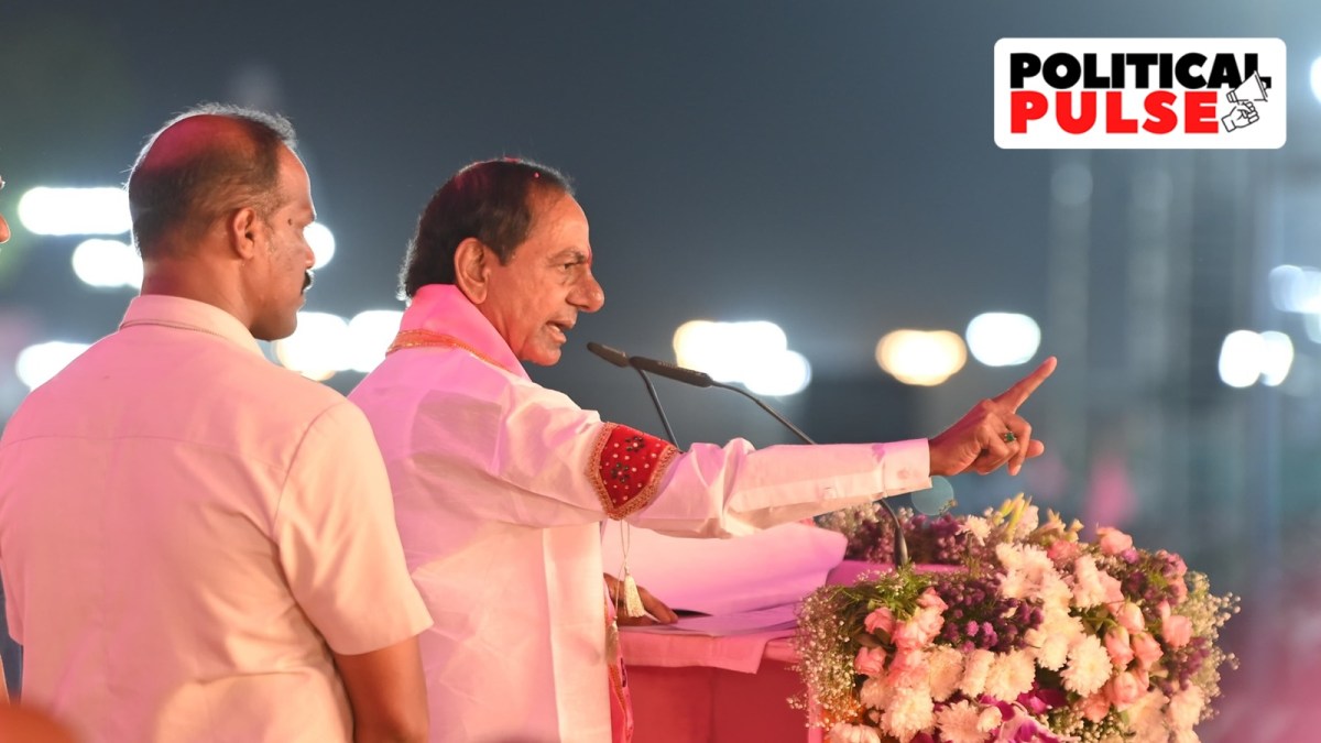 K Chandrashekar Rao, rally, telangana news, indian express