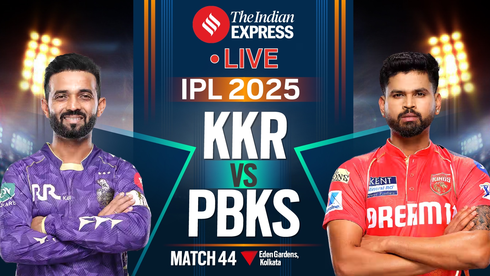 KKR Enfrenta PBKS em Um Confronto Decisivo do IPL 2025