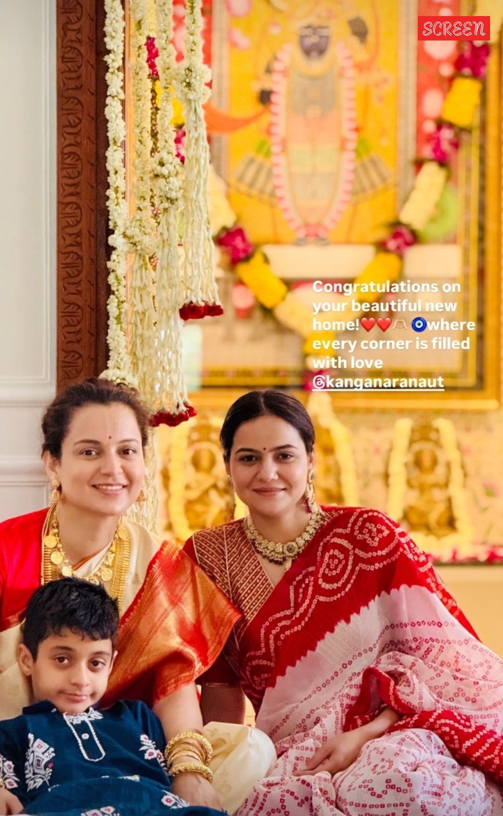 Actor-MP Kangana Ranaut moves into her official residence.