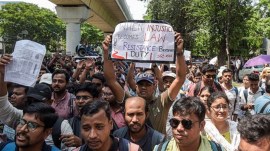 Kolkata teachers protest