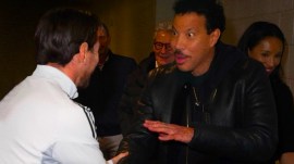 Football legend Lionel Messi meets singer Lionel Richie. (PHOTO: Lionel Richie)