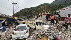 Landslide hit Jammu-Srinagar