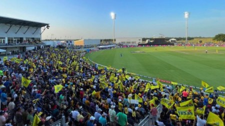 FILE: Major League Cricket was launched in 2023 with six teams. (Twitter/Major League Cricket)