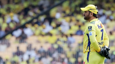 Chennai Super Kings' wicketkeeper batter MS Dhoni in action. (Sportzpics for IPL)