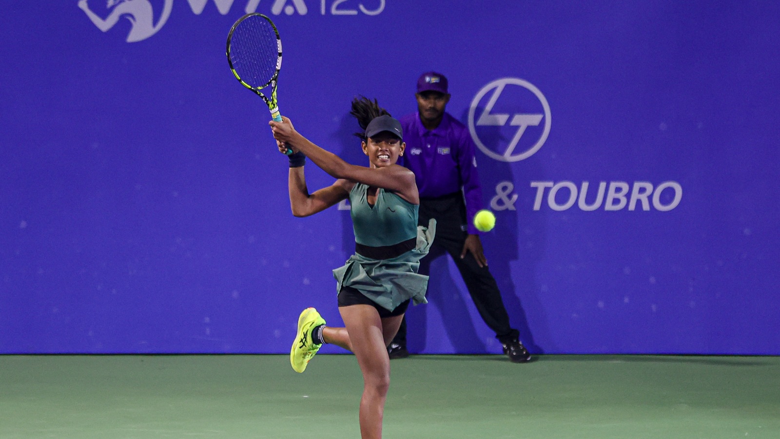 FILE PHOTO: Maaya Rajeshwaran Revathi was invited as reserves to be with the Billie Jean King Cup team that made the playoffs after the Asia-Oceania Group games in Pune. (Special Arrangement)