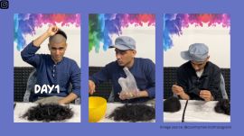 The man spent around 10 to 12 hours a day counting his hair