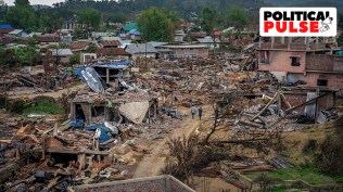 Houses lay vandalised and burnt during clashes that had hit Manipur.
