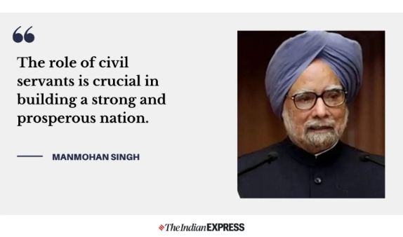 PM Manmohan Singh on Civil Services day