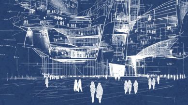 The report stated that with expertise being available on demand, the traditional organisational chart may be replaced with a work chart that is a dynamic, outcome-driven mode. (Image: Illustration by Joe McKendry, in collaboration with AI)